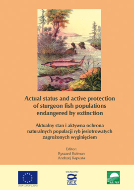 Actual status and active protection of sturgeon fish populations endangered by extinction [Aktualny stan i aktywna ochrona naturalnych populacji ryb jesiotrowatych zagrożonych wyginięciem] - Red. R. Kolman, A. Kapusta. Wyd. IRS 2008, s. 310